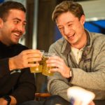 photo of two men drinking alcohol