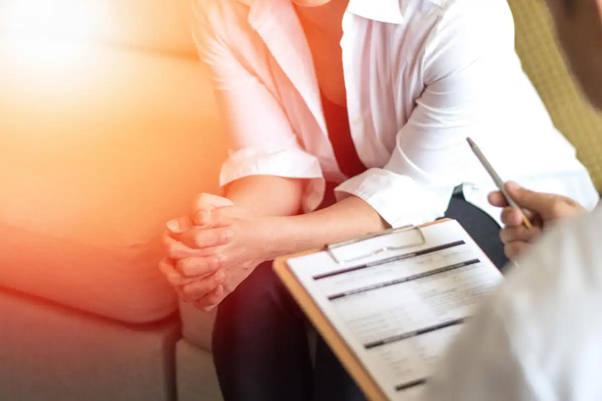 a photo of a woman during a Co-Occurring Disorder Treatment
