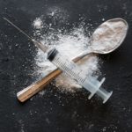 heroin vaccine spoon and syringe