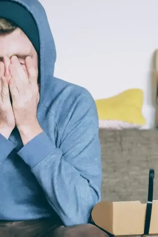 photo of young angry and upset man