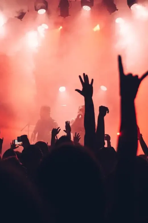 music band on the stage addiction recovery in the music industry
