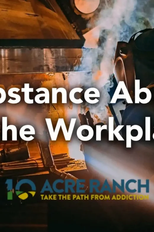 a male employee in the workplace while in addiction recovery
