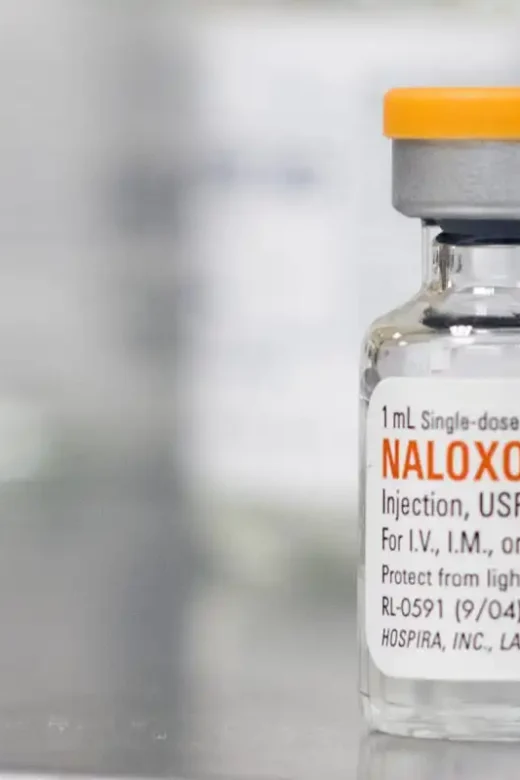 a bottle of naloxone