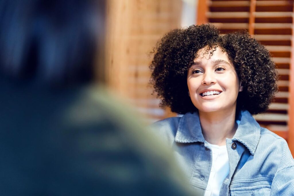 female therapist discussing the custom care for the client