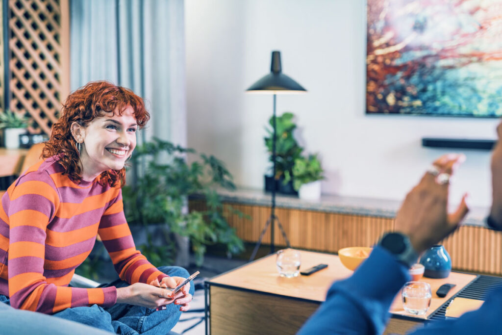 happy woman in recovery at riverside addiction treatment center