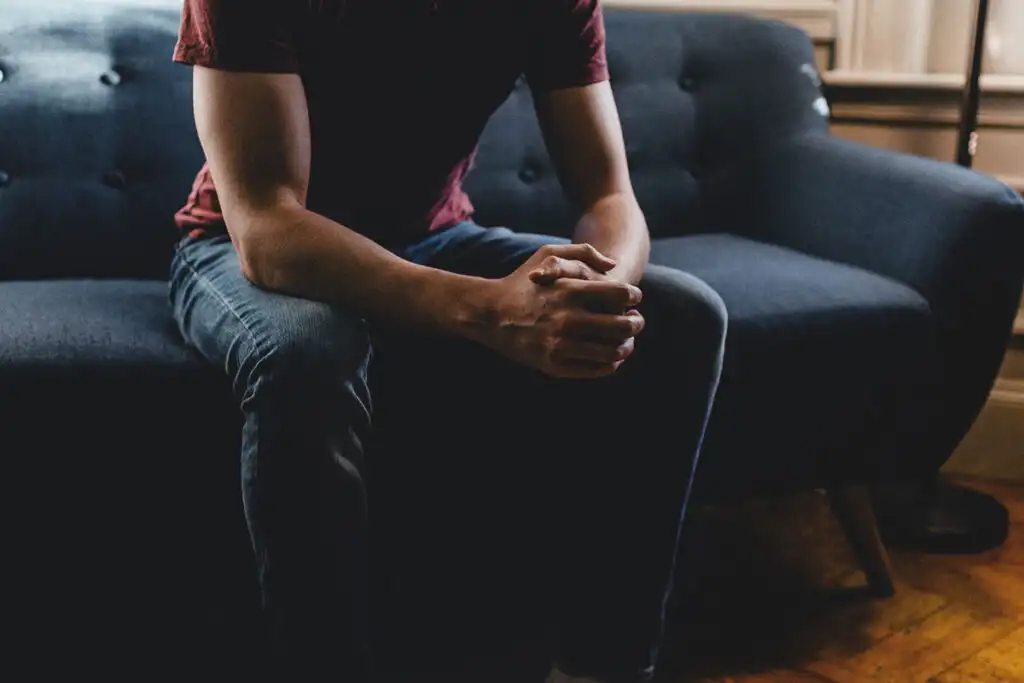 male client admission at addiction treatment center