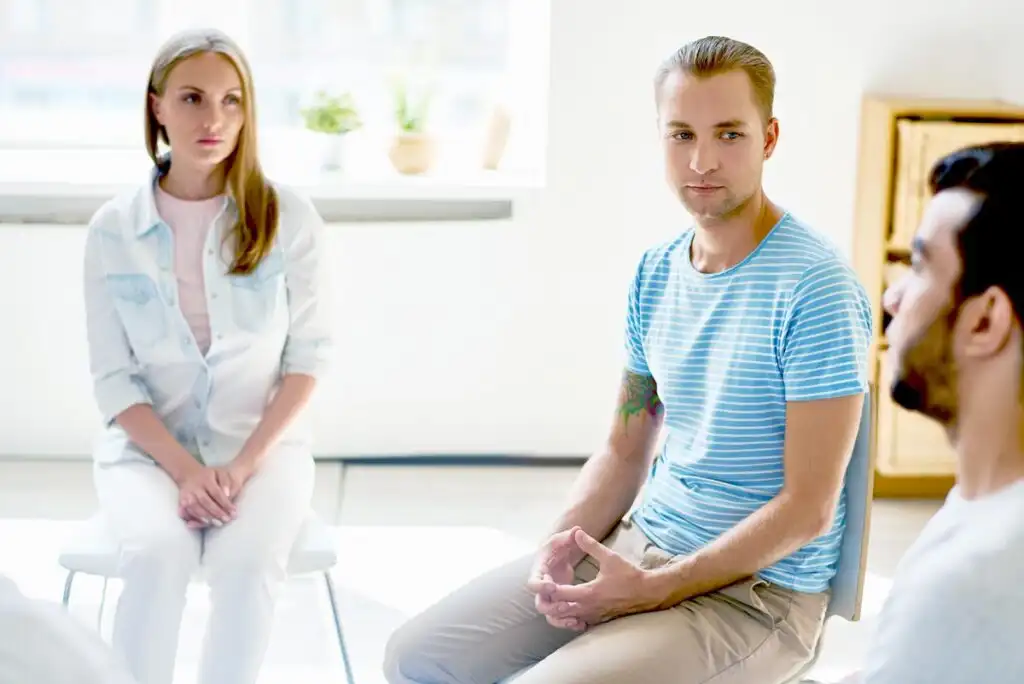 male client during counseling about alcohol detox