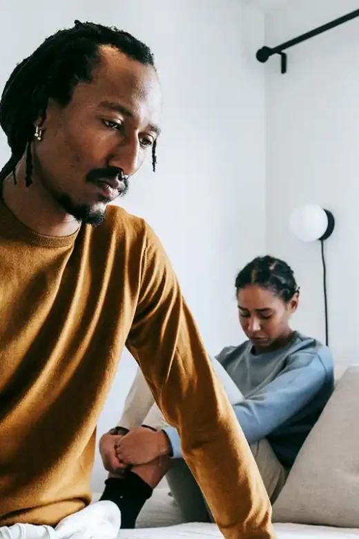 couple having trust issue because of drug addiction