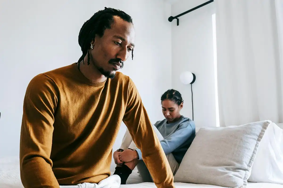 couple having trust issue because of drug addiction