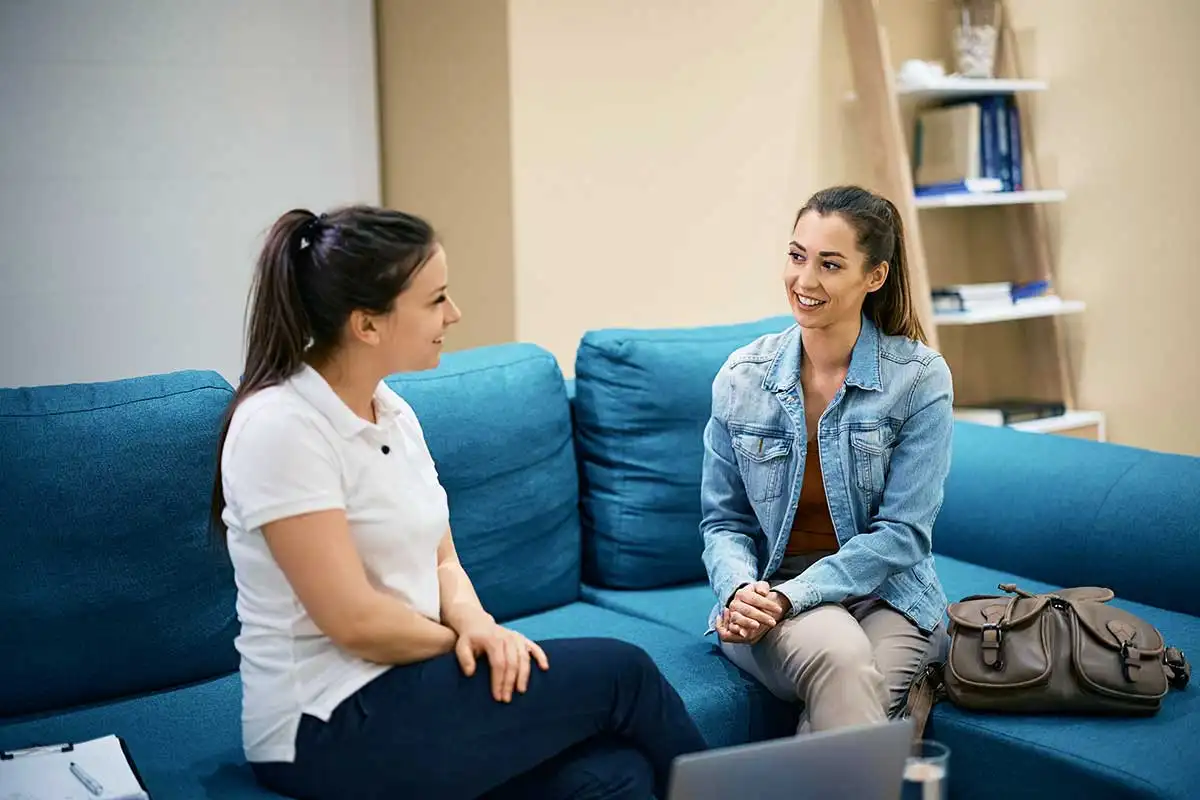 a female client inquiring on a drug and alcohol rehab center