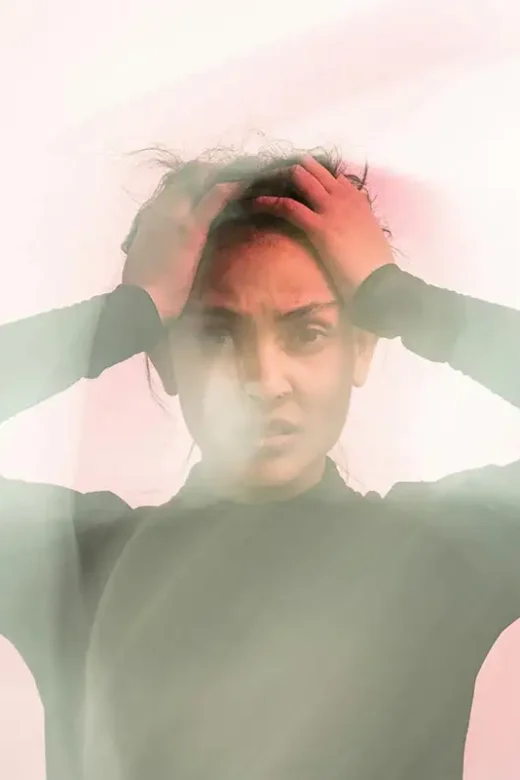 woman confused due to wet brain