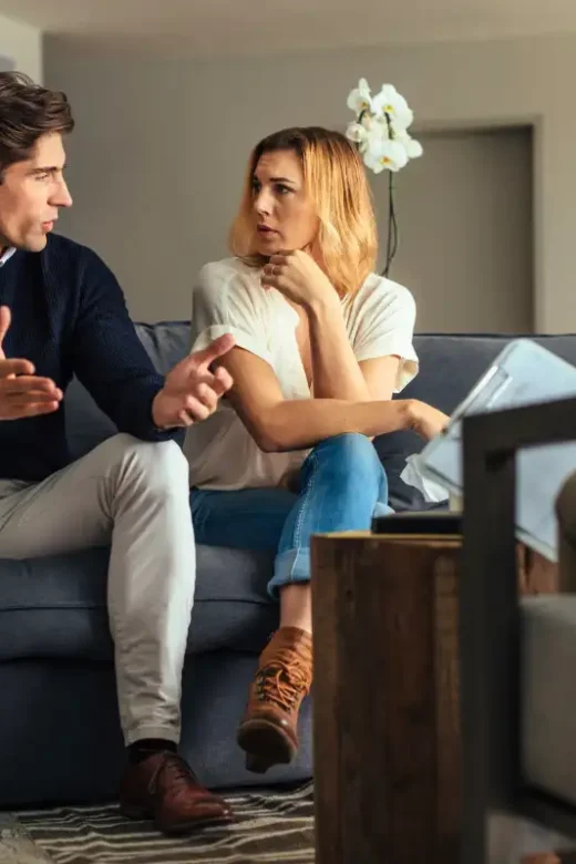 couple during marriage counseling at drug and alcohol rehab in riverside california