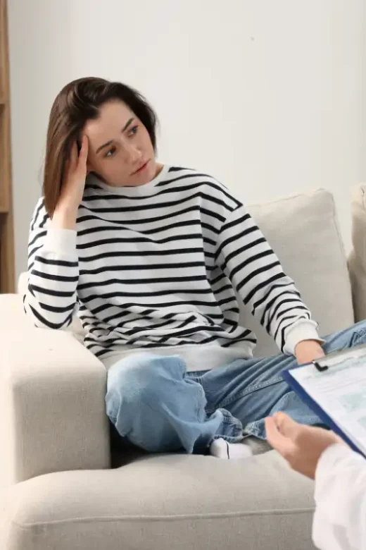 woman during one on one counselling from Addiction Treatment Center in Riverside CA