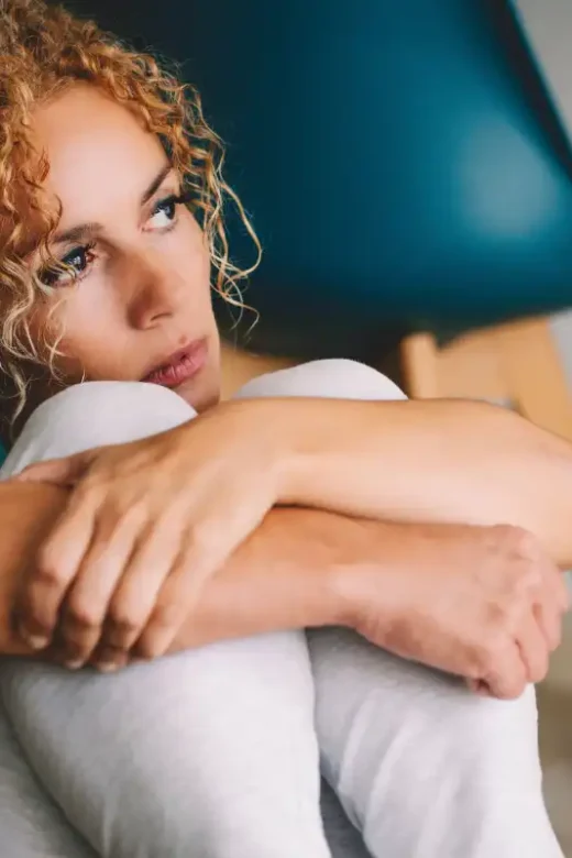 Sad Woman Gazing Outside