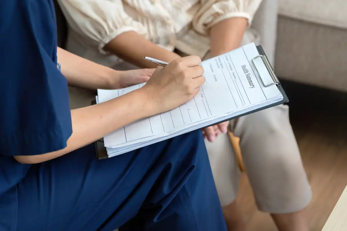 clinical staff conducting comprehensive assessment