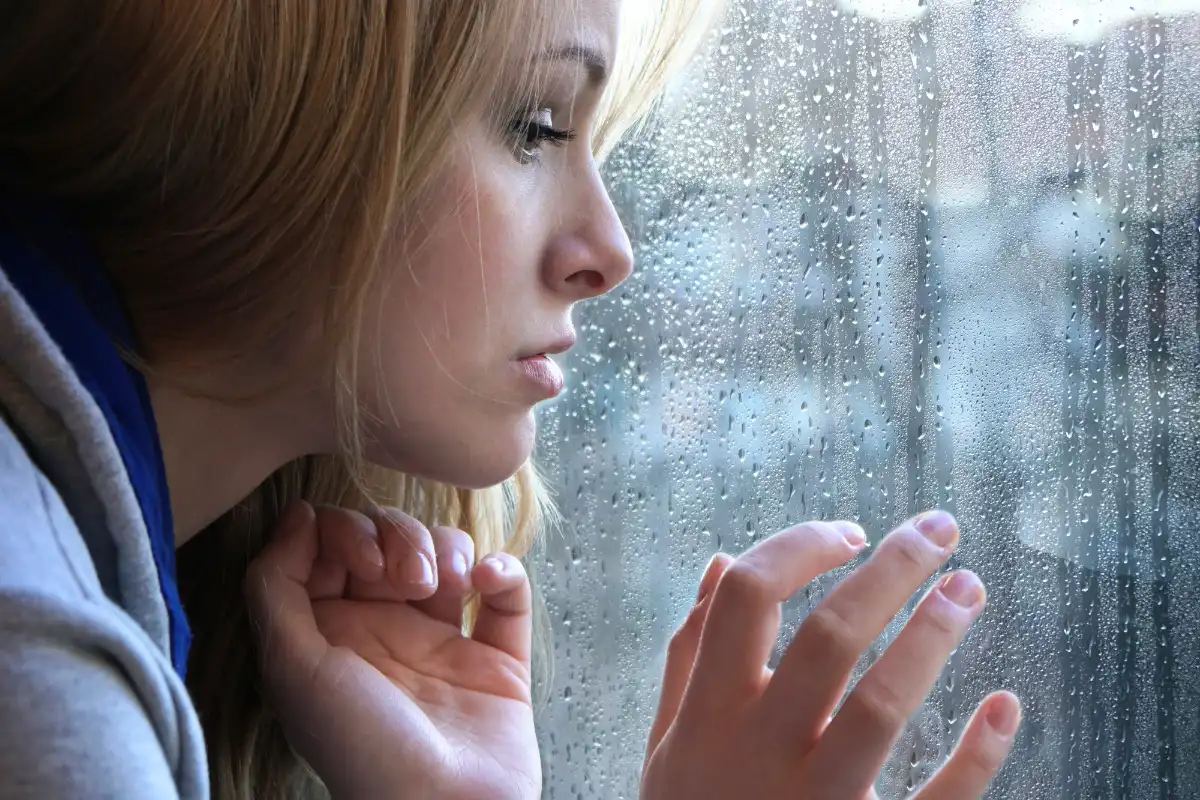 Girl Facing Winter Depression