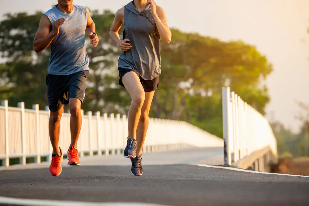 Couple Jogging Outdoors