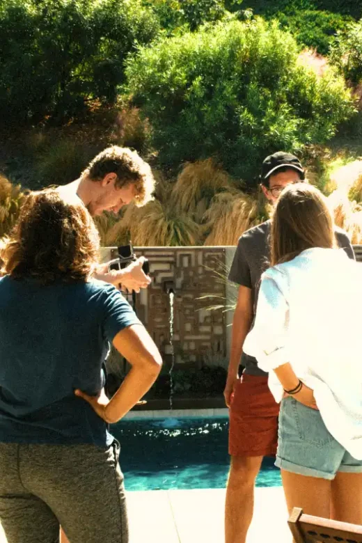People Standing Beside Pool
