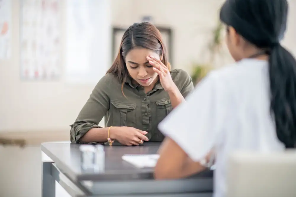 Young Female Discussing Her Mental Health