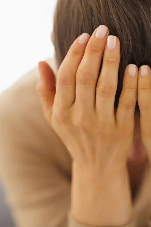 Stressed Young Woman staying Sober During Stressful Life Events