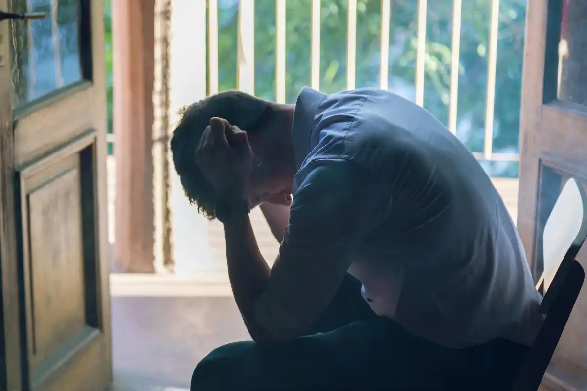 young man suffering from tension