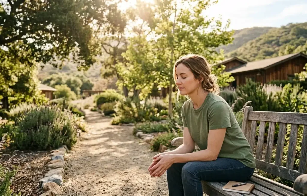 woman coping with stress